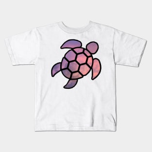 vsco turtle pink sunset Kids T-Shirt